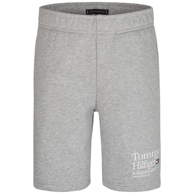 Tie - Waist Women Shorts for a Customizable FitTommy Hilfiger Timeless Tommy Sweat Shorts Light Grey Heather