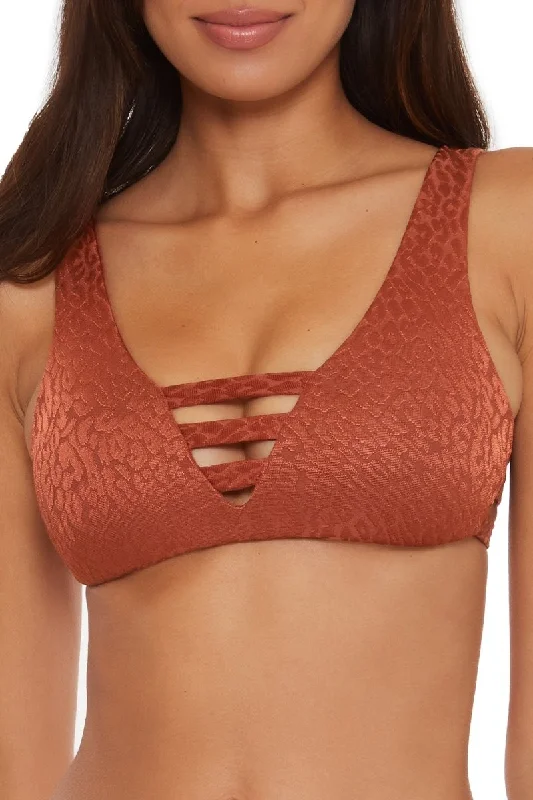 UV - protection bikini for safe sun exposure during beach daysBECCA BRALETTE