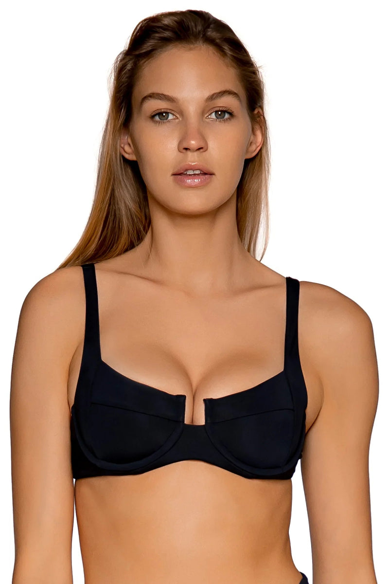 Maternity bikini for expecting mothers to enjoy the beach comfortablySUNSETS JULIETTE UNDERWIRE BRA TOP